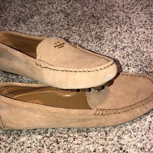 Tan leather Coach shoes